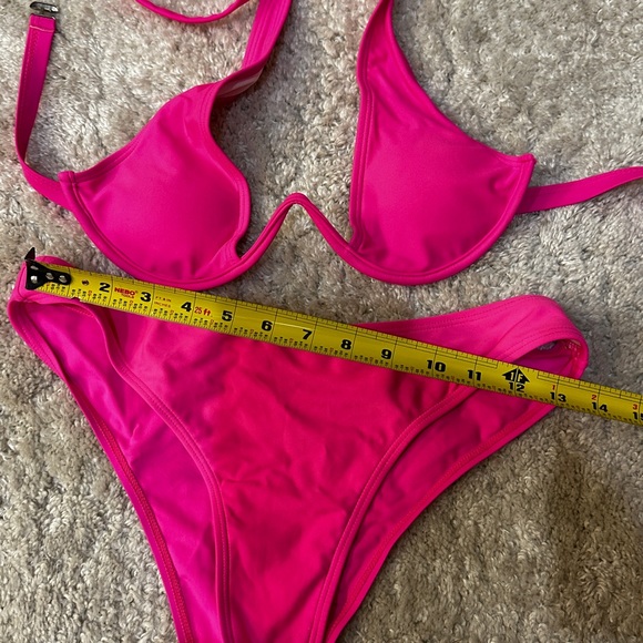 Sexy Shein Open  Bikini Swimsuit Set Size Small Hot  Pink - Picture 5 of 11